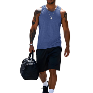 Débardeur Homme Respirant à Séchage Rapide Anti-boulochage Col Rond Couleur Unie Impression Sérigraphique – Vente en Gros – Meilleures Ventes - Product Image 4