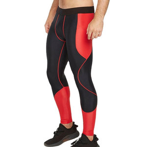 Leggings pour hommes de qualité supérieure, à séchage rapide, respirants, en spandex/polyester, avec taille élastique pour l'entraînement et les exercices - Product Image 3
