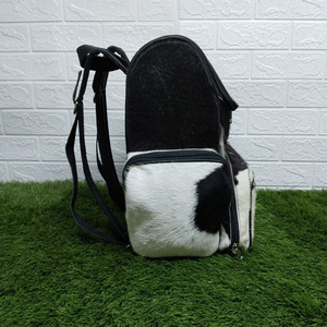 Sac à dos en cuir de vachette véritable, souple, unisexe, décontracté, pour usage quotidien, avec bretelles et fermeture éclair, durable - Product Image 3