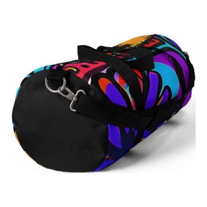Custom Sublimation Printed Duffle Bags Gym Travel Sports Duffel Bag Waterproof Large Capacity with Shoe Space - Product Image 6