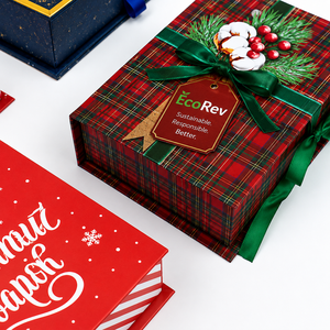 Custom Eco-Friendly Handmade Christmas Advent <b>Calendar</b> Gift Box Magnetic Flip Cover Matt Lamination Sponge Lined Paper - Product Image 4