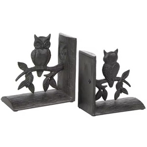 Sujetalibros de metal con acabado mate de lujo, superficie lisa con forma elegante, ideal para decoración sofisticada del hogar y la oficina, resistente. - Product Image 1