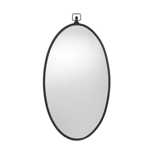 Espejo de Pared Metálico Arqueado Negro en Oferta, con Corona Decorativa Tradicional, para Hogar, Hoteles y Baños - Product Image 3