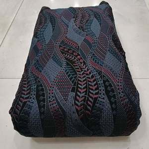 Tissu en velours brodé, tissu en soie brodé, tissu en dentelle perlée, tissu de luxe pour marques de boutiques, approvisionnement en vêtements, vente en gros - Product Image 3