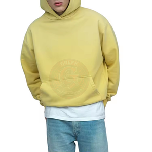 Sweat-shirt à capuche oversize pour homme, en coton brossé doux, à manches longues, pour un confort quotidien - Product Image 4