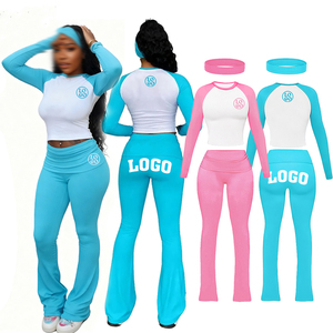 Women's Winter <b>Jumpsuit</b> Set Knit Ribbed Long Sleeve Bodysuit Warm Casual <b>Lounge</b> Playsuit Slim Fit High Waisted Tracksuit - Product Image 4