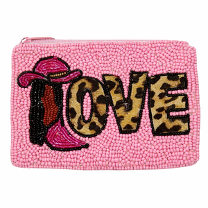 Porte-monnaie décoratif fait main en forme de chaussure rose orné de perles, idéal pour un usage quotidien et les cadeaux, disponible à la vente - Product Image 1