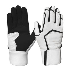 Gants de frappe de baseball professionnels en cuir synthétique avec fermeture auto-agrippante, taille XL, couleur et logo personnalisables, vente en gros - Product Image 1