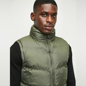 Chaquetas sin Mangas para Hombre, Diseño de Cuello Liso, Dos Bolsillos, Invierno, Alta Calidad, Venta al Por Mayor, Personalizables OEM - Product Image 5