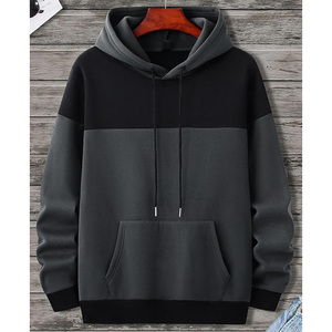 Sudadera con capucha extragrande sin cordón con logo personalizado, sudadera con capucha para hombre sin cordones, sudaderas y sudaderas con capucha de algodón grueso para hombre - Product Image 4