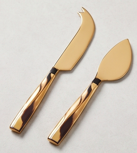 <b>Cheese</b> <b>Knife</b> <b>Set</b> In Stainless Steel With Stylish Twisted Geometry Handle Perfect For Restaurant Hotel And Tableware Use - Product Image 4