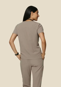 Conjunto de Uniforme Médico Premium Macchiato de 5 Piezas, Personalizable, para Enfermeras de Hospital, Cuello en V, Ropa de Trabajo para Doctores y Enfermeras, Traje Médico, Ropa Clínica - Product Image 3