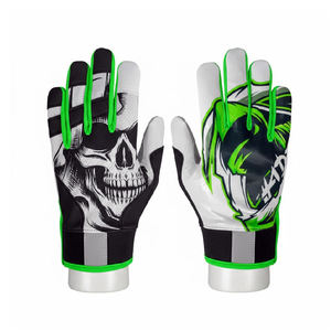 Skull Pattern Outdoor Sports Gloves Non-Slip Screen Printing Design for Football Use - Product Image 1