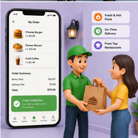Solución Integral para Entrega de Comida, Listado de Restaurantes, Seguimiento de Pedidos, Gestión de Entregas, Versión Empresarial para Android y MAC, en Stock