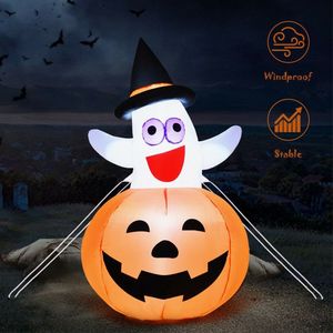 Fantasma Gonfiabile di Halloween con Luci LED da 5 Piedi, Decorazioni per Giardino Esterno, Fantasma Gonfiabile con Luci LED - Product Image 1