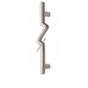 Geometric brass cabinet handle Polished <b>gold</b> minimalist design Durable furniture handle Concept home geometric brass - Product Image 1