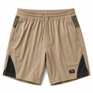 Shorts de pickleball athlétiques personnalisés, respirants avec tissu extensible et empiècements en mesh, vêtements de sport techniques - Product Image 2