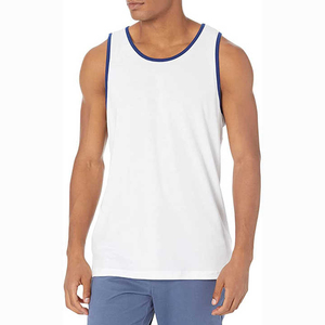 Reliable Product Custom Premium Summer <b>Men</b> Tank Top Muscle Fit Sleeveless Shirt Breathable Soft Jersey Sport <b>Singlet</b> Casual - Product Image 1