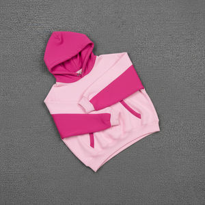 Nouveau design 2026 – Sweat à capuche en molleton de coton pour femme, couleur rose clair, motif uni, coupe décontractée, pour l'hiver - Product Image 2