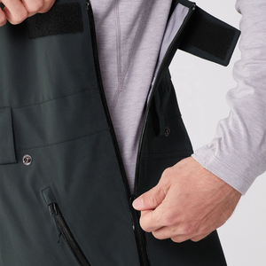 Unisex Waterproof Breathable Ski Bib Pants -<b>Tex</b> Zipper Closure Custom Color Adult Snow Wear Hooded - Product Image 3