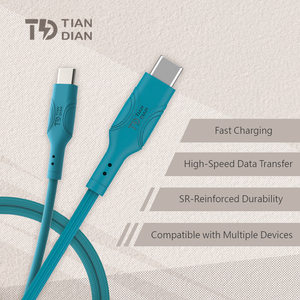 2026 Durable Type-C 60W Fast Charging Cable Pure Copper <b>Braid</b> PVC Jacket 1M for Android IOS Mobile Phones Power Bank Car - Product Image 4