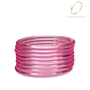 Elegant Fashionable Best Quality Pink Kashmiri Jelly Acrylic <b>Bangles</b> Set Wedding Wear for Women and Girls at Wholesale Price - Product Image 4