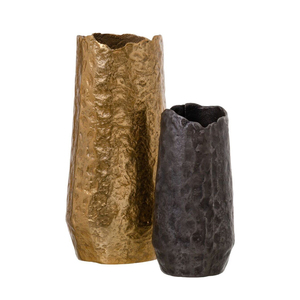 Grand vase à fleurs de luxe en cuivre de style européen moderne pour hôtel, pot de jardin intérieur/extérieur, jardinière haute écologique faite à la main - Product Image 3