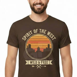 T-shirt Western Homme Slim Fit Premium – Coton Élégant pour le Streetwear et les Sorties du Week-end - Product Image 5