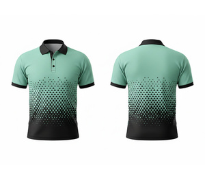 Polos de sport à séchage rapide par sublimation, coutures durables pour hommes, femmes et jeunes, polos actifs à séchage rapide et respirants - Product Image 1