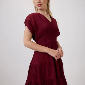 Vestido Midi Moderno de Verano para Fiesta, con Dobladillo Acampanado, de Georgette, al por Mayor, Sexy, con Estampado Floral Hecho a Mano, Holgado, de Playa, con Cintura Natural para Mujer - Product Image 1