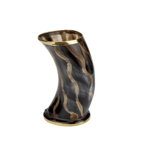 แก้วฮอร์นแท้สำหรับตกแต่งแก้ววัสดุอินทรีย์โบราณแก้วกาแฟนมเบียร์ไวน์ - Product Image 6