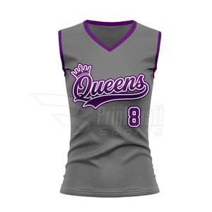 Maillots de softball sans manches respirants et à séchage rapide pour sports de plein air, faible MOQ - Product Image 2