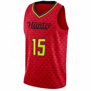 Service personnalisé OEM, maillot de basket-ball de haute qualité 100% polyester respirant et à séchage rapide avec couleur et nom d'équipe personnalisés pour hommes - Product Image 2