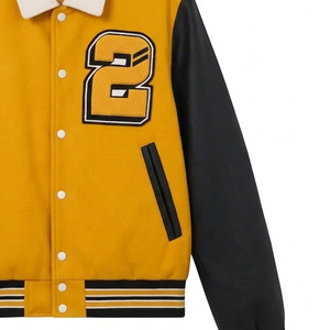 Veste universitaire Letterman pour homme, streetwear, veste universitaire boutonnée, veste universitaire coupe-vent pour homme - Product Image 3