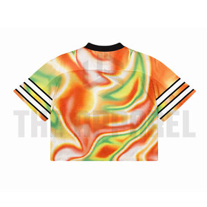 Camiseta Deportiva de Malla Tejida Personalizada al por Mayor para Hombre, Transpirable, de Poliéster, con Estampado Digital, Cuello en V, de Secado Rápido, Marca Privada - Product Image 6