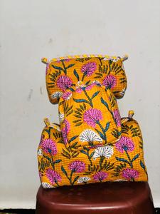 Handmade Quilted Cotton Cosmetic Pouch Floral Printed <b>Makeup</b> Bag Travel Toiletry Organizer Zipper <b>Storage</b> Pouch - Product Image 3