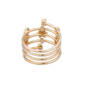 Anillo de Oro Amarillo de 18K con Rubí - Corte Cojín, Ajustable, Oro Sólido - Product Image 4