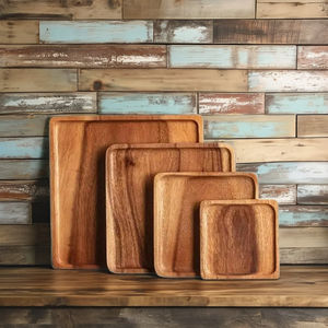 ถาดไม้หรูหราสำหรับตกแต่งแบบอินเดียทั้งแบบดั้งเดิมและร่วมสมัย เหมาะสำหรับการนำเสนอ เพิ่มเสน่ห์ให้กับงานเทศกาลต่างๆ - Product Image 2