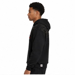 Sudadera con Pedrería para Hombre, Tejido de Alta Gama, Detalle de Cristal, Corte Cómodo y Relajado, Colección de Moda Urbana, Nueva Calidad - Product Image 6