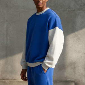 Sudaderas de hombre de algodón 100% de alto gramaje, de felpa, bordadas, de corte holgado y hombros caídos, personalizables para invierno. - Product Image 5