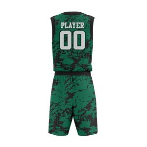 Uniformes de basketball respirants sur mesure, taille plus, unisexes, vêtements d'équipe, maillots et shorts, tissu à séchage rapide, durable, sport - Product Image 2