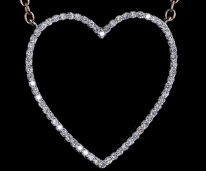 Heart shaped lab grown diamond pendant <b>necklace</b> with <b>delicate</b> chain, perfect for everyday wear and gifting - Product Image 2