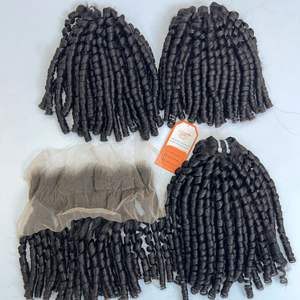 Mechones de cabello humano rizado Pixie con cutícula alineada Remy más vendidos, precio al por mayor, cabello vietnamita crudo - Product Image 2