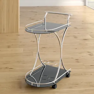 Nouveau Chariot de Service en Métal Fait Main Moderne, Chariot Roulant Haut de Gamme pour la Restauration, les Hôtels, les Mariages, les Événements et la Traiteurisation - Product Image 5
