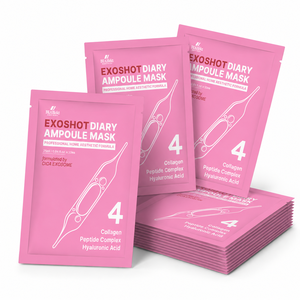 Masque coréen EXOSHOT Diary NO.4 CICA EXOSOME Collagène Peptide Acide Hyaluronique Anti-âge Soin des pores Apaisant Éclaircissant - Product Image 1