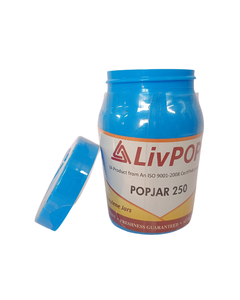 LIVIA POLYMER PRIVATE LIMITED LivPOP Recipiente de Almacenamiento de Cosméticos de Grado Alimenticio para el Hogar, Frasco de PP de 250 ml, Resistente a Fugas, 100 Unidades - Product Image 2