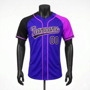 Maillots de baseball personnalisés en gros avec logo, pour jeunes, à motif uni, vêtements de sport, sublimation, fabriqués à un prix compétitif - Product Image 1