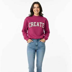 Sudadera de cuello alto para mujer, tela suave al tacto, jersey cómodo, prenda informal atemporal, imprescindible en el armario. - Product Image 1