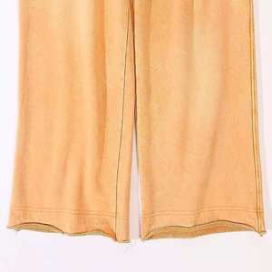 Pantalon de survêtement unisexe en molleton délavé personnalisé avec broderie, coupe décontractée vintage et jambe large pour homme - Product Image 5