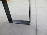 Banc de jardin en acier galvanisé et WPC, sans dossier, taille et design personnalisés, vente en gros directe d'usine